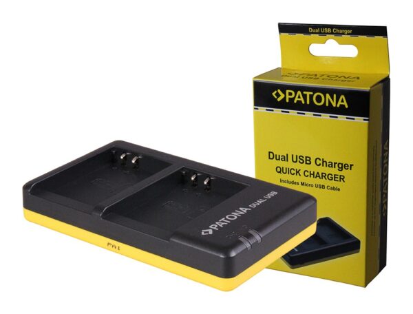 Dual Quick-Charger Olympus PS-BLN1 incl. Micro-USB cabel