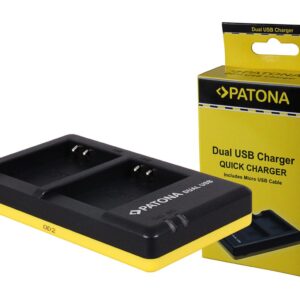 Dual Quick-Charger Olympus Li-90B Li90B TG-1 TG1 TG-6 TG6incl. Micro-USB cable