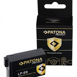 PROTECT Battery Canon EOS 550D 600D 650D 700D LPE8 LP-E8 LP-E8+